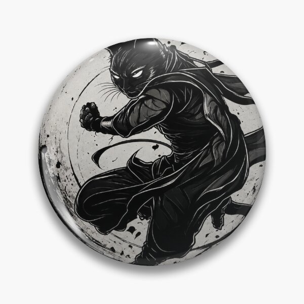 Item preview, Ninja Black Cat designed and sold by Fei Long Design Hub.