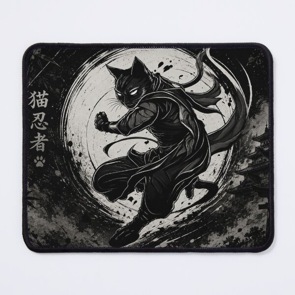 Item preview, Ninja Black Cat designed and sold by Fei Long Design Hub.
