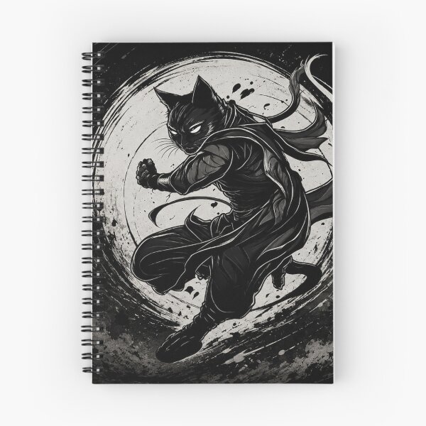Item preview, Ninja Black Cat designed and sold by Fei Long Design Hub.