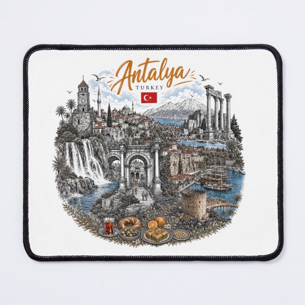 Item preview, Antalya Turkey Vintage Travel Art designed and sold by CHC.