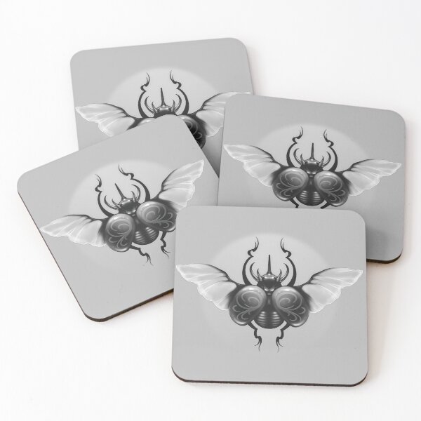 Item preview, Gothic Rhino Beetle Tattoo designed and sold by amidst-no-whale.
