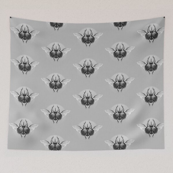 Item preview, Gothic Rhino Beetle Tattoo designed and sold by amidst-no-whale.