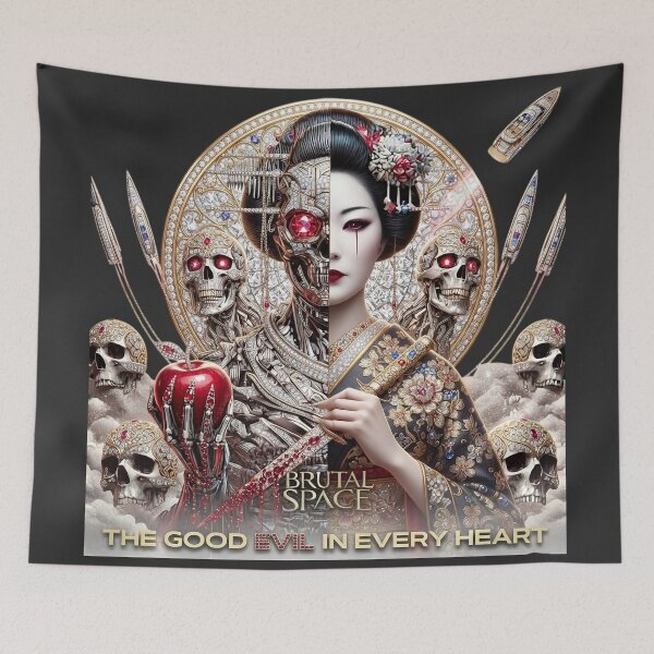 Item preview, Split Geisha Holding Dagger Apple designed and sold by Voodoo Store Paranormal Collections.