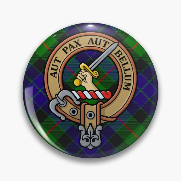 Artikelvorschau, Clan Gunn Wappen über Tartan entworfen und verkauft von sifis.