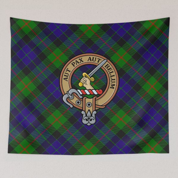 Item preview, Clan Gunn Crest over Tartan designed and sold by sifis.