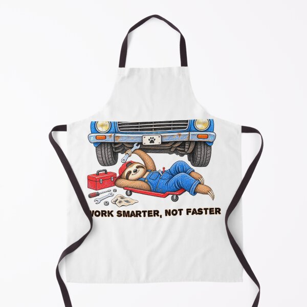 Item preview, Work Smarter Not Faster Sloth Mechanic – Funny Car Repair Design designed and sold by Buli89.