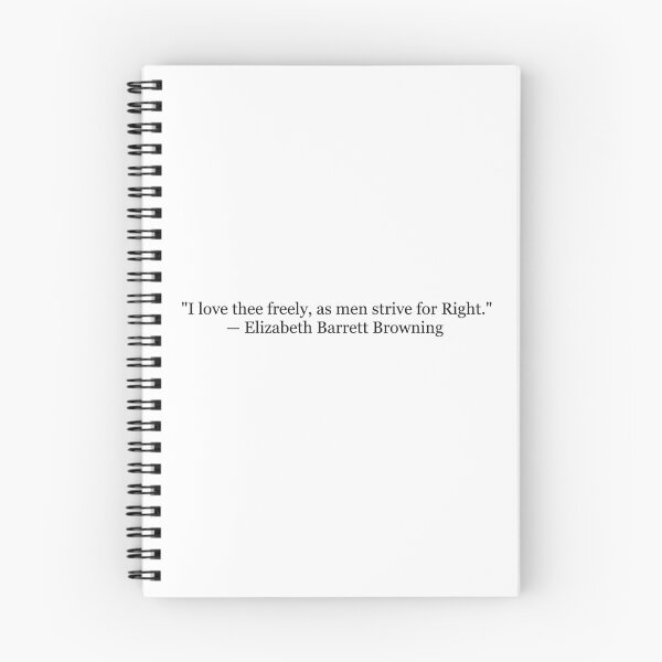 Item preview, I Love Thee Freely, As Men Strive for Right – Elizabeth Barrett Browning designed and sold by The Prose Atelier.