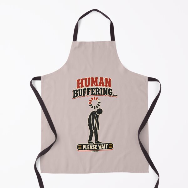 Item preview, Human Buffering – Funny Retro Tech Humor designed and sold by WakeUpByLP.