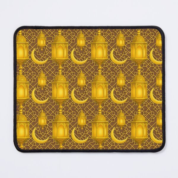 Item preview, "Ramadan Night" Golden Lanterns, Moon & Geometric Art (V.1) designed and sold by D-Islamic.