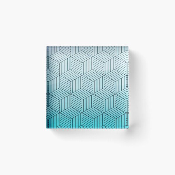 Item preview, Cubism Teal designed and sold by Ori Cordero . Xchange Art Studio.