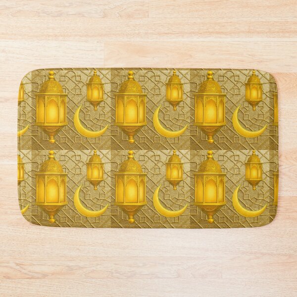Item preview, "Ramadan Night" Golden Lanterns, Moon & Geometric Art (V.2) designed and sold by D-Islamic.
