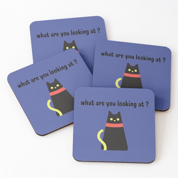 Item preview, What Are You Looking At? Black Cat designed and sold by Gingergarlic.