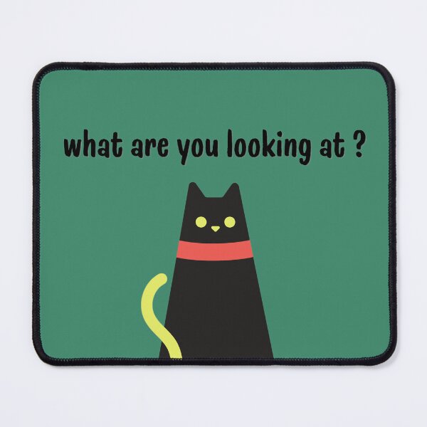Item preview, What Are You Looking At? Black Cat designed and sold by Gingergarlic.