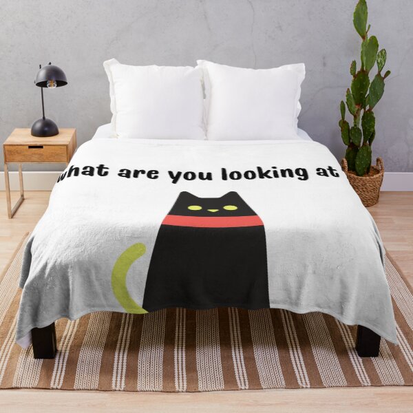 Item preview, What Are You Looking At? Black Cat designed and sold by Gingergarlic.