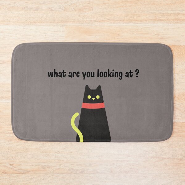 Item preview, What Are You Looking At? Black Cat designed and sold by Gingergarlic.