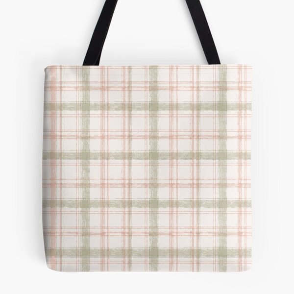 Item preview, Peach and Green Plaid designed and sold by The Plaid Garden.