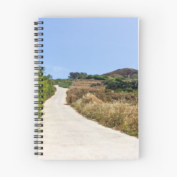 Item preview, Sunny Country Road Leading Up a Rural Hill Through Dry Grass and Stone Walls designed and sold by Nmallia.