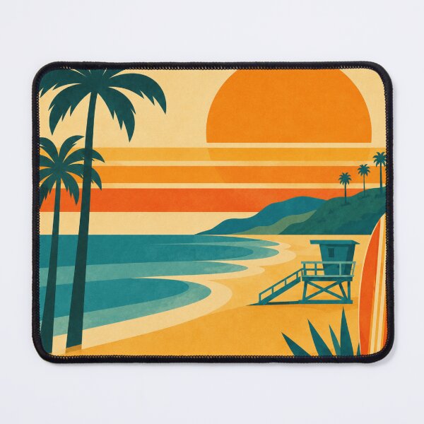 Item preview, Orange County Sunset Mid-Century Modern Art designed and sold by KawaiiDesigns26.