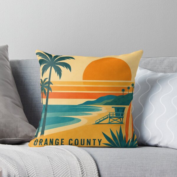 Item preview, Orange County Sunset Mid-Century Modern Art designed and sold by KawaiiDesigns26.