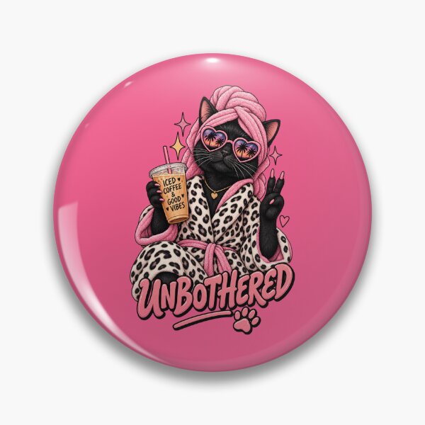 Item preview, Unbothered Cat – Iced Coffee & Good Vibes designed and sold by AndGarciart.