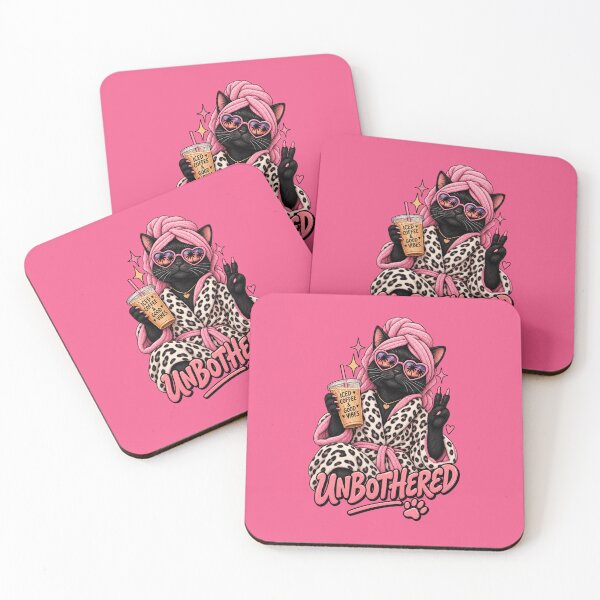 Item preview, Unbothered Cat – Iced Coffee & Good Vibes designed and sold by AndGarciart.