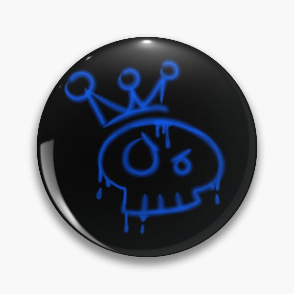 Item preview, Y2k graffiti skull with crown  designed and sold by YaroshMaria.