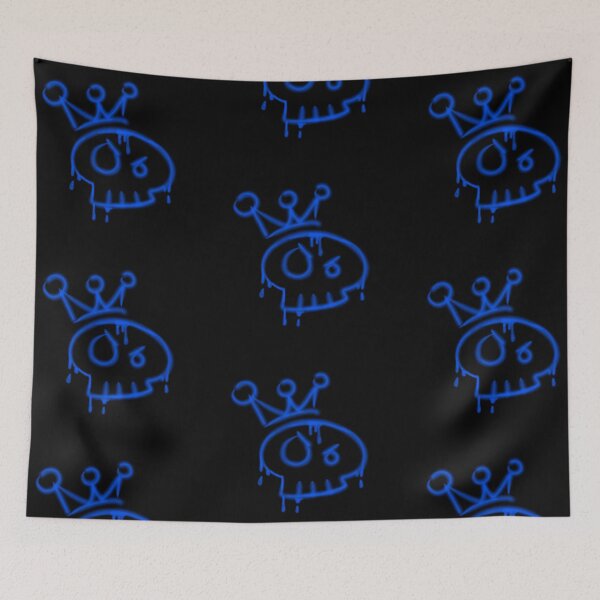 Item preview, Y2k graffiti skull with crown  designed and sold by YaroshMaria.