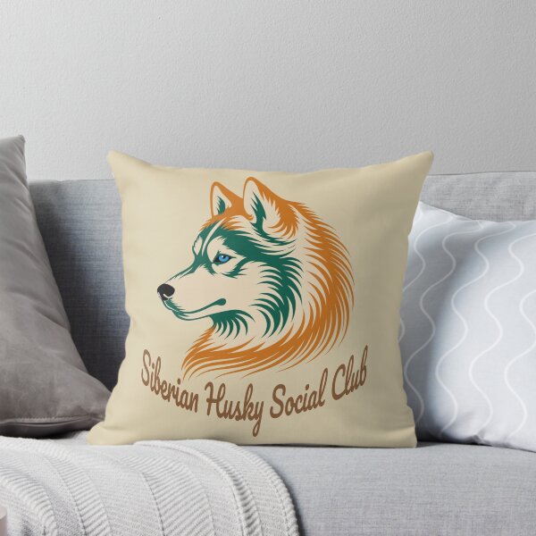 Item preview, Siberian Husky Social Club Vintage Badge Dog Mom Dad designed and sold by Kinship-Pets.