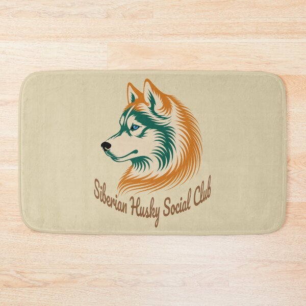 Item preview, Siberian Husky Social Club Vintage Badge Dog Mom Dad designed and sold by Kinship-Pets.