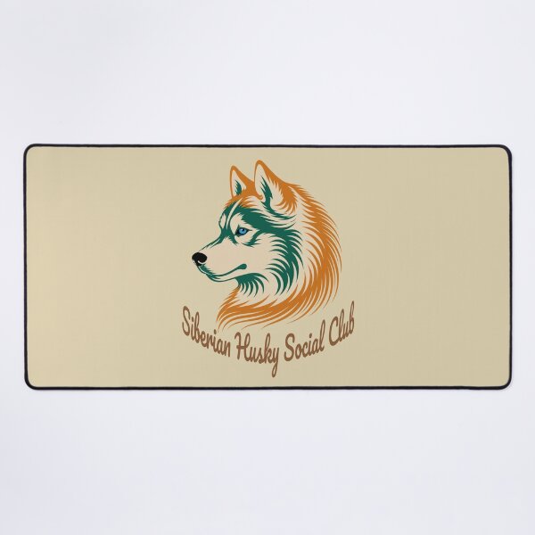 Item preview, Siberian Husky Social Club Vintage Badge Dog Mom Dad designed and sold by Kinship-Pets.