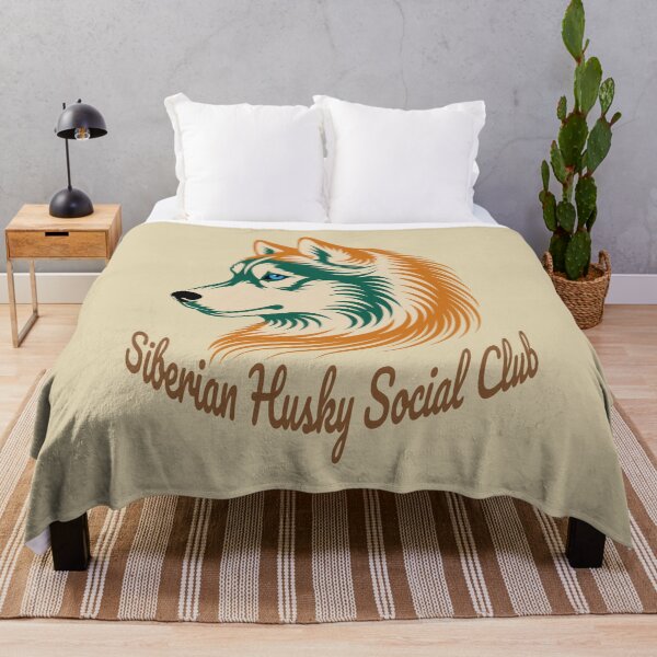 Item preview, Siberian Husky Social Club Vintage Badge Dog Mom Dad designed and sold by Kinship-Pets.