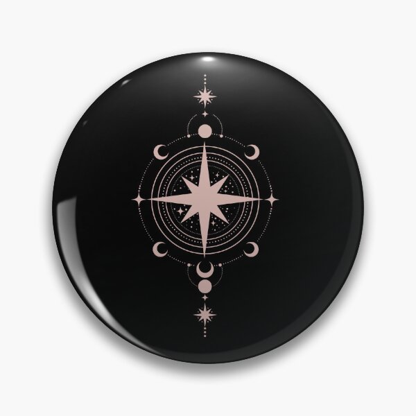 Item preview,  Celestial Compass Minimalist Mystic Star Map - Dust Rose designed and sold by ElineStudio.