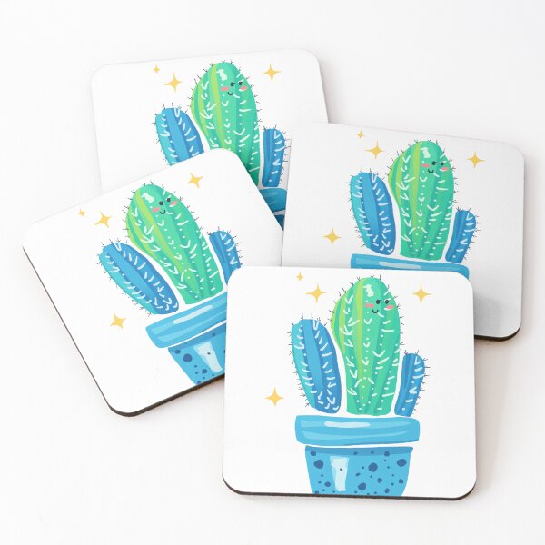 Item preview, Colorful Happy Cactus Trio designed and sold by leoniejonk.