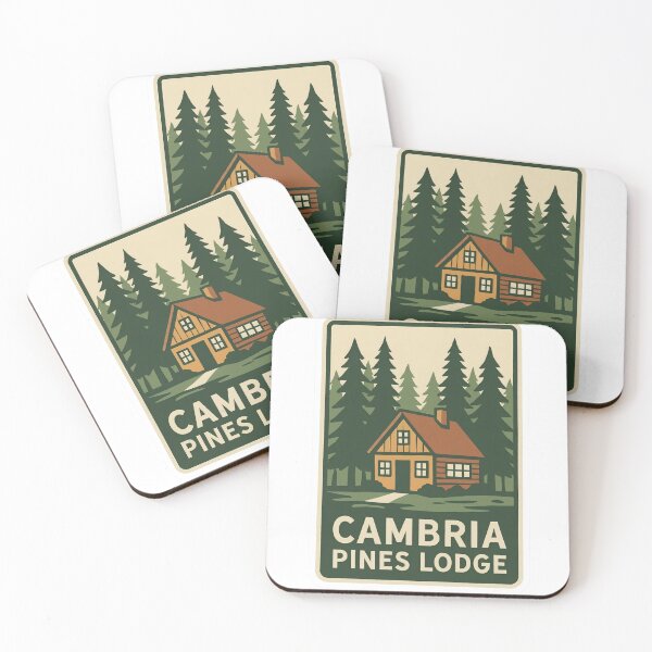 Item preview, Cambria Pines Lodge California Cabin In The Woods Badge designed and sold by LittleArij.