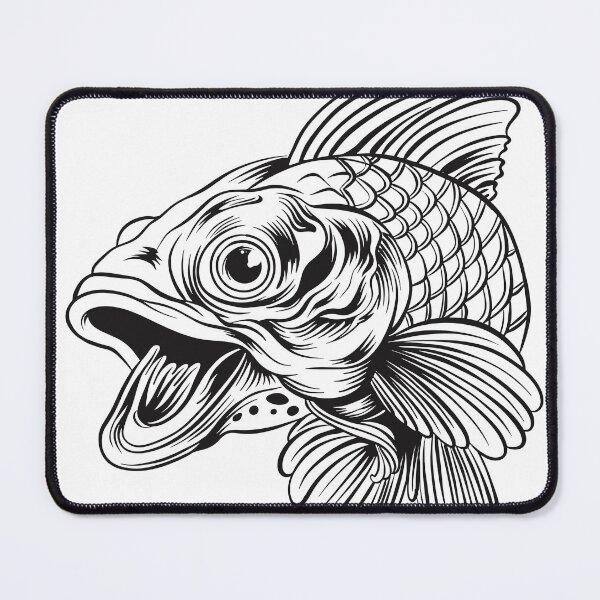 Item preview, pegatina de carpa designed and sold by Fishing on.