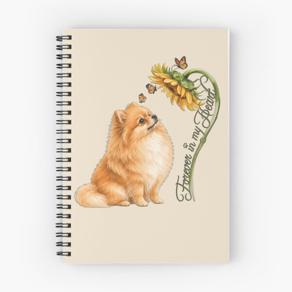 Item preview, Pomeranian Dog Sunflowers Forever In My Heart designed and sold by Cute & Sassy Custom Gifting Boutiques.