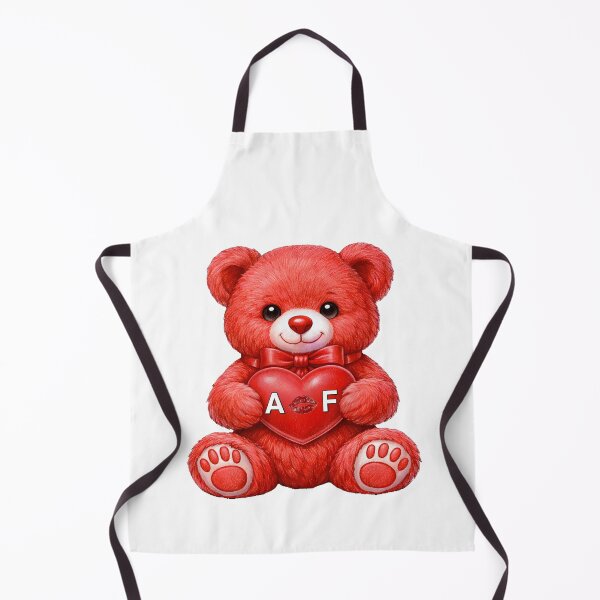 Item preview, Cute Red Teddy Bear Holding Love Heart A&F. designed and sold by AmirArtisanVibe.