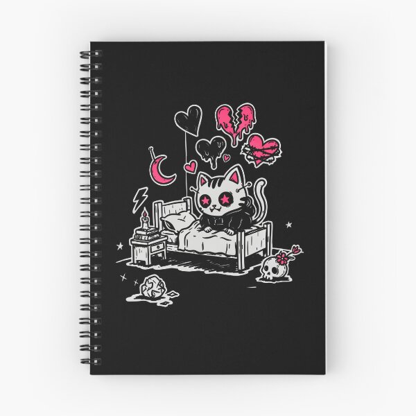 Item preview, Hoodie Cat Scene Kid Emo Aesthetic Art designed and sold by Say It With Ink.