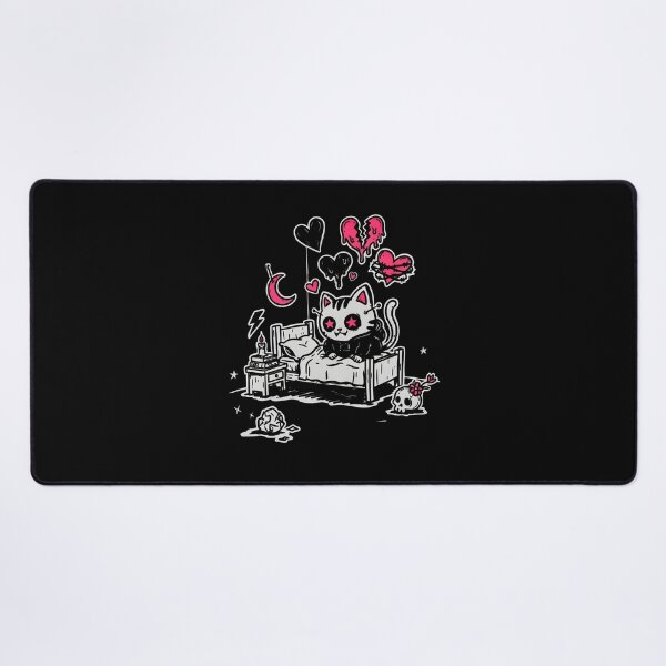 Item preview, Hoodie Cat Scene Kid Emo Aesthetic Art designed and sold by Say It With Ink.
