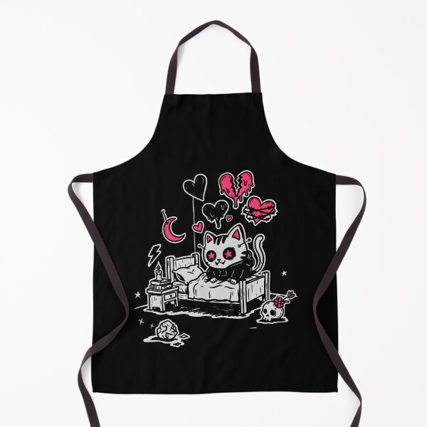 Item preview, Hoodie Cat Scene Kid Emo Aesthetic Art designed and sold by Say It With Ink.
