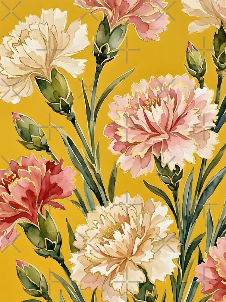 Thumbnail 4 of 4, iPhone Case, Carnations designed and sold by GraphicsClub.