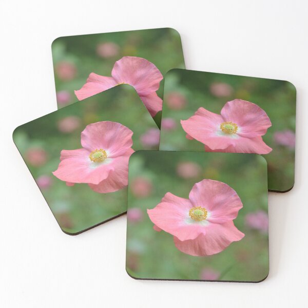 Item preview, Delicate Pink Poppy Floating in Meadow designed and sold by MiraNadaPrints.