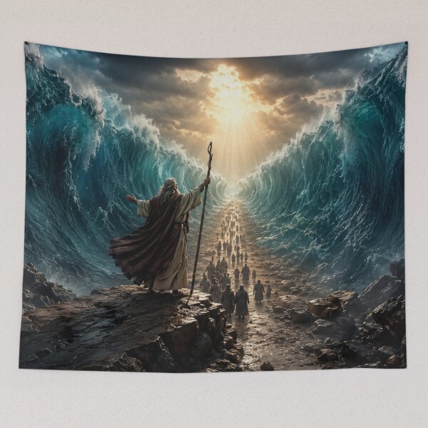 Item preview, Moses Parting the Red Sea | Epic Biblical Art designed and sold by GSizzle1.