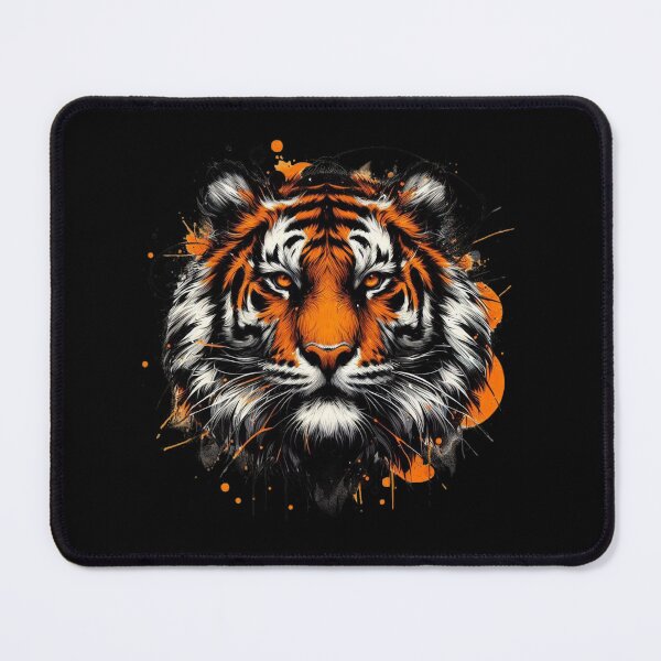 Item preview, Tiger Head Illustration, Splatter Art designed and sold by gkhanco.