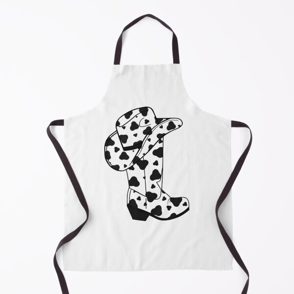 Item preview, Black Cow Spot Cowboy Boot And Hat designed and sold by Sartoris Art.
