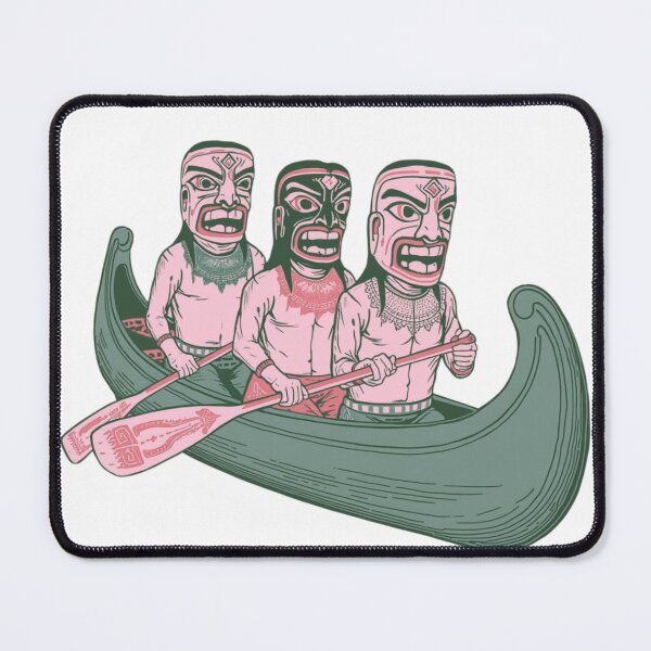 Item preview, Tribal Masked Paddlers in a Canoe designed and sold by wxcert.