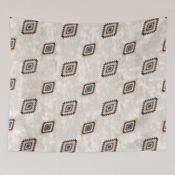 Item preview, Neutral Southwestern Boho Tribal Geometric Diagonal Pattern designed and sold by Momoko-Hikaru.