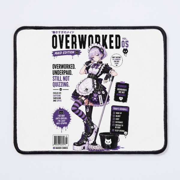 Item preview, Gothic Anime Maid Vol. 05 – Sarcastic Dark Kawaii Maid Design designed and sold by MAID4U.