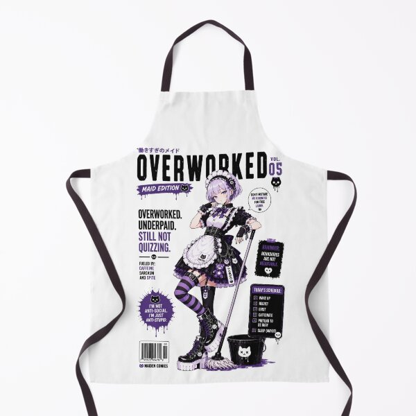 Item preview, Gothic Anime Maid Vol. 05 – Sarcastic Dark Kawaii Maid Design designed and sold by MAID4U.