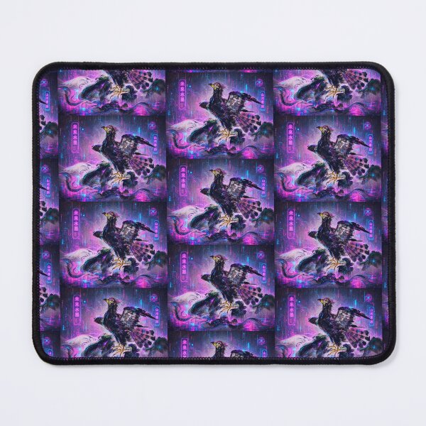 Item preview, Cyberpunk Yatagarasu | Neon Japanese Raven Spirit | Futuristic Mythical Bird designed and sold by RhymeArc.
